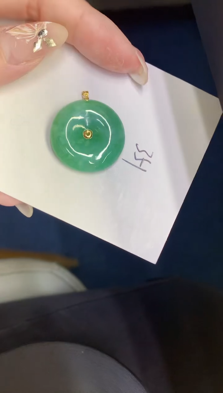 【闪购商品】翡翠颈饰18K金镶嵌0000000000