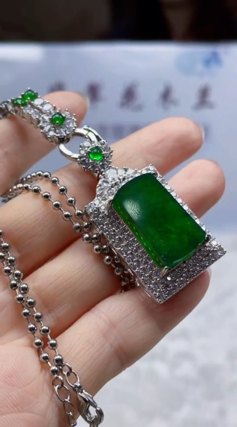 翡翠未镶嵌颈饰      *56