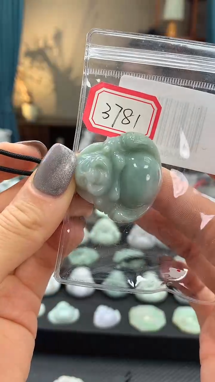 颈饰未镶嵌翡翠佛公3781