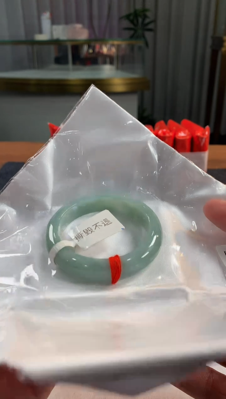 未镶嵌定制翡翠5073毛货不退不换 54-55圈