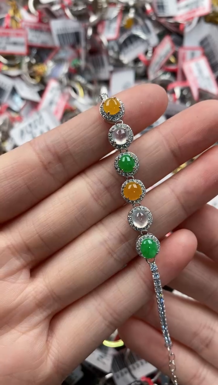 银S925镶嵌戒指翡翠222-----8