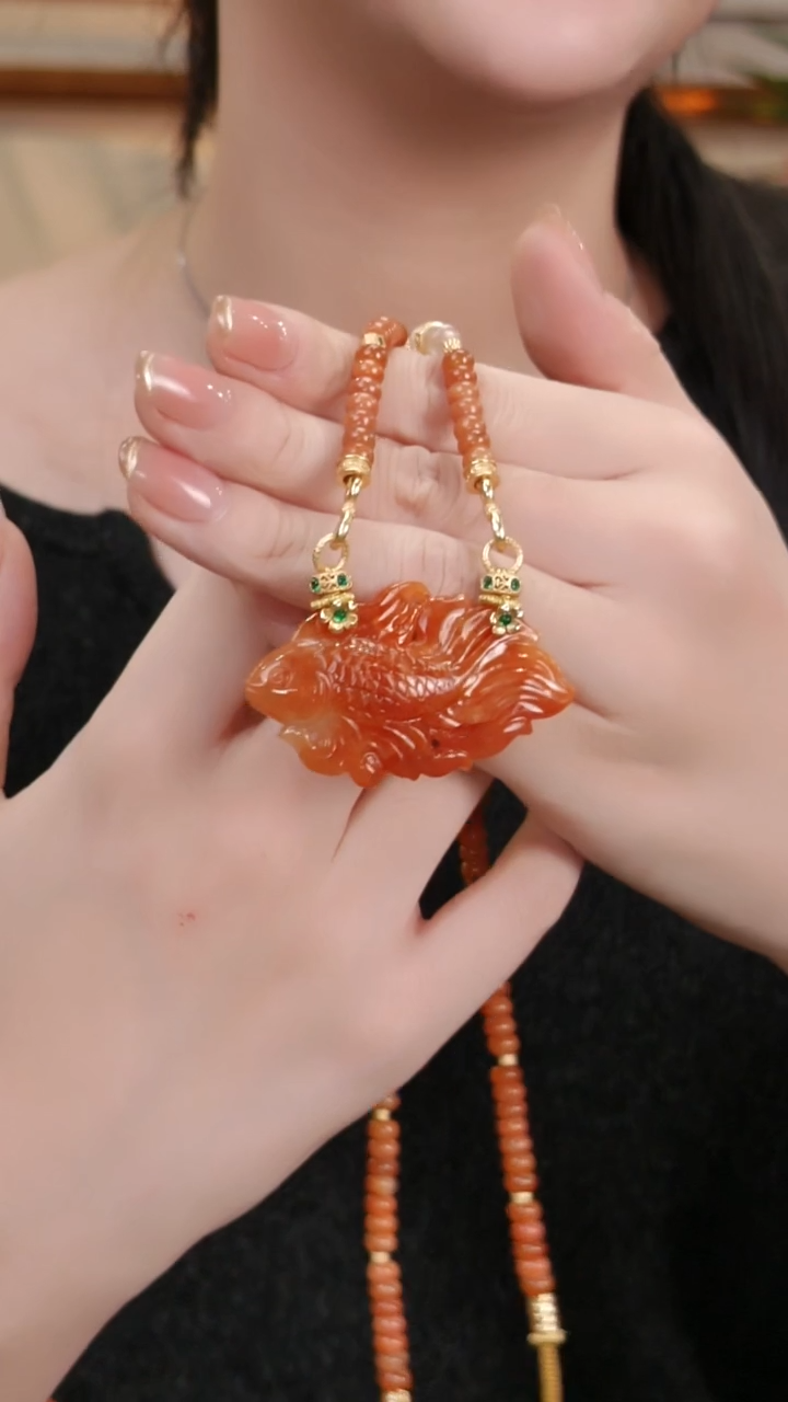 颈饰未镶嵌翡翠国风