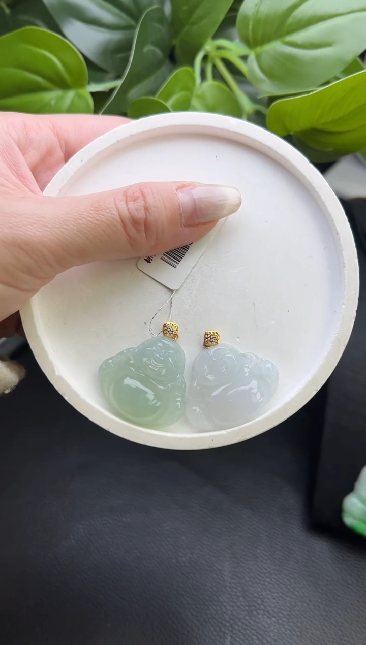 【闪购商品】翡翠颈饰18K金镶嵌K323-63佛公多样性发一