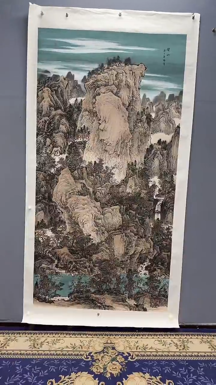 国画承*梅清绘画26pc山水蓝P