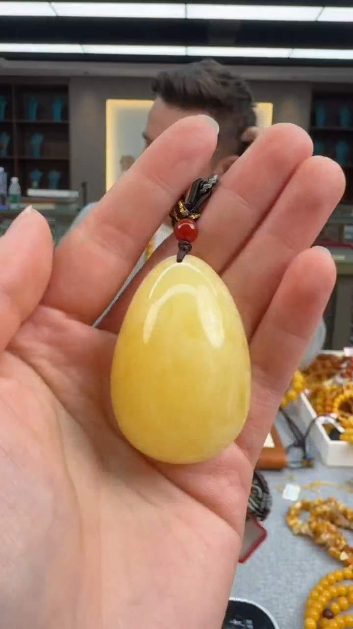 【闪购商品】琥珀颈饰未镶嵌秒拍号255