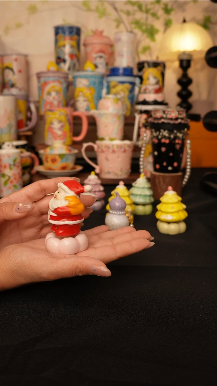 陶景德镇手绘的杯子 