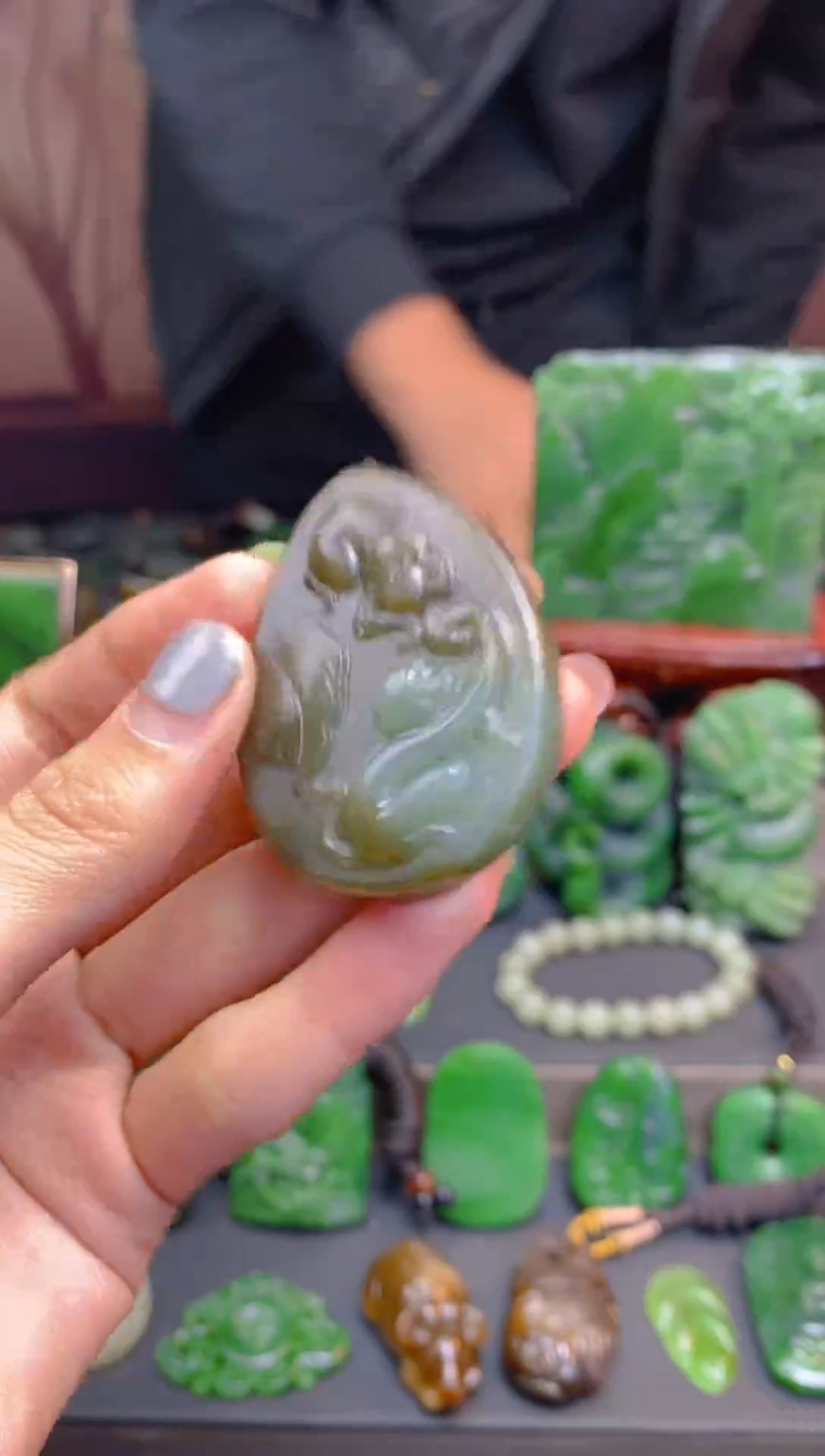 未镶嵌和田玉珠宝半成品1