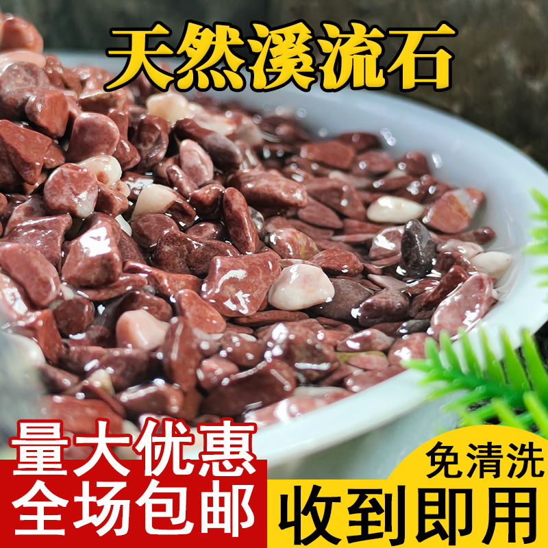 天然鸡血红原石火山岩水草缸造景斑马狗头溪流缸植物铺面装饰