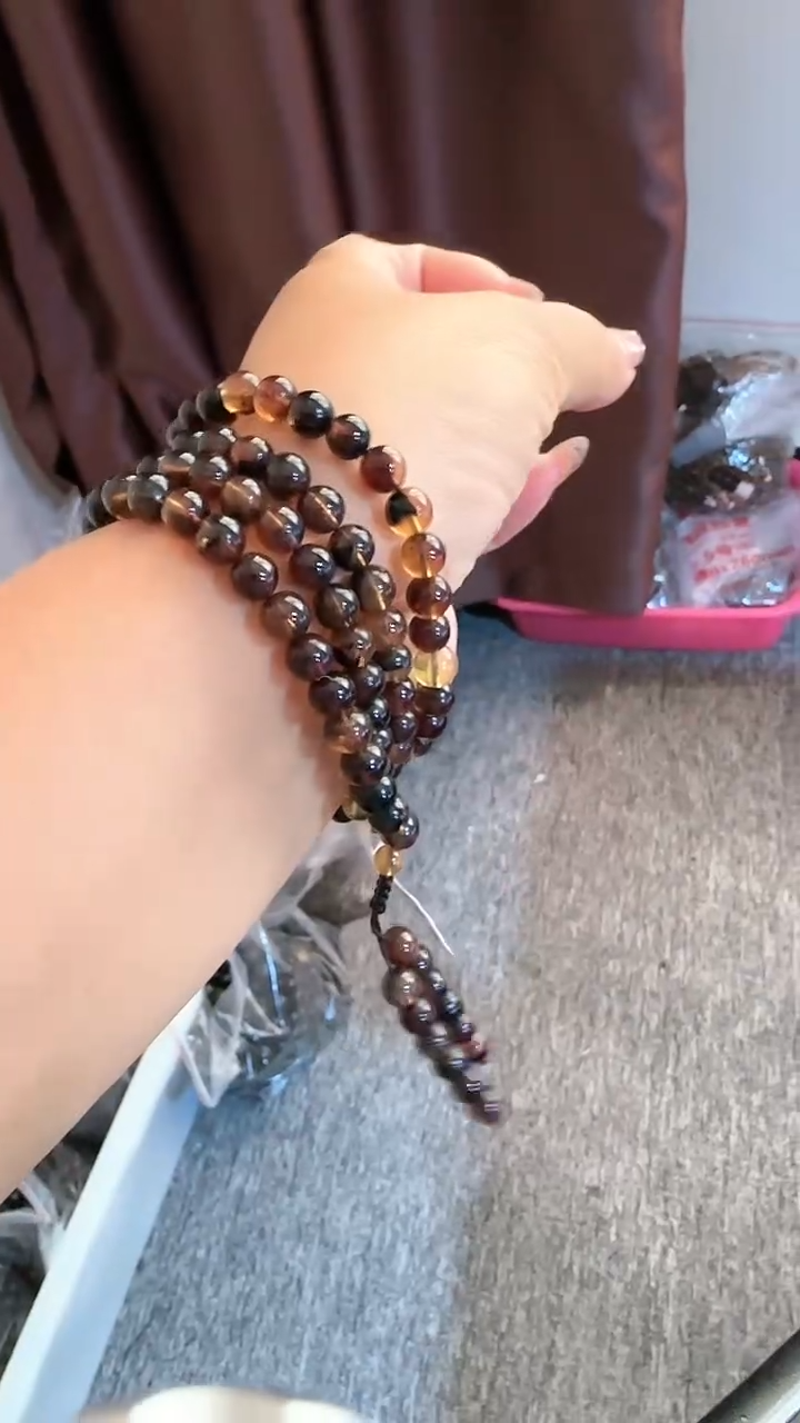 【闪购商品】琥珀手链未镶嵌规格6翁珀108#35