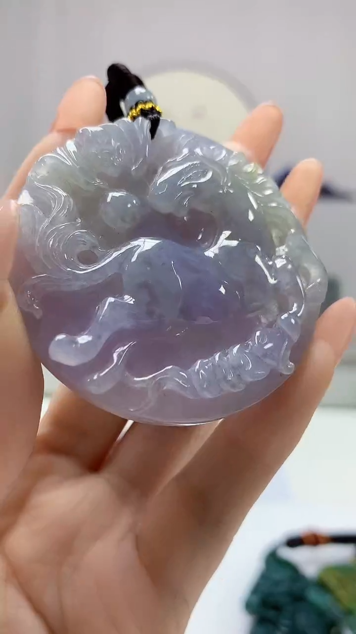 【闪购商品】定制翡翠未镶嵌5152DD-毛货挂件123