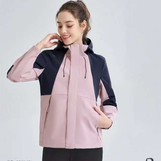 （8812b)女款运动连帽外套休闲防风