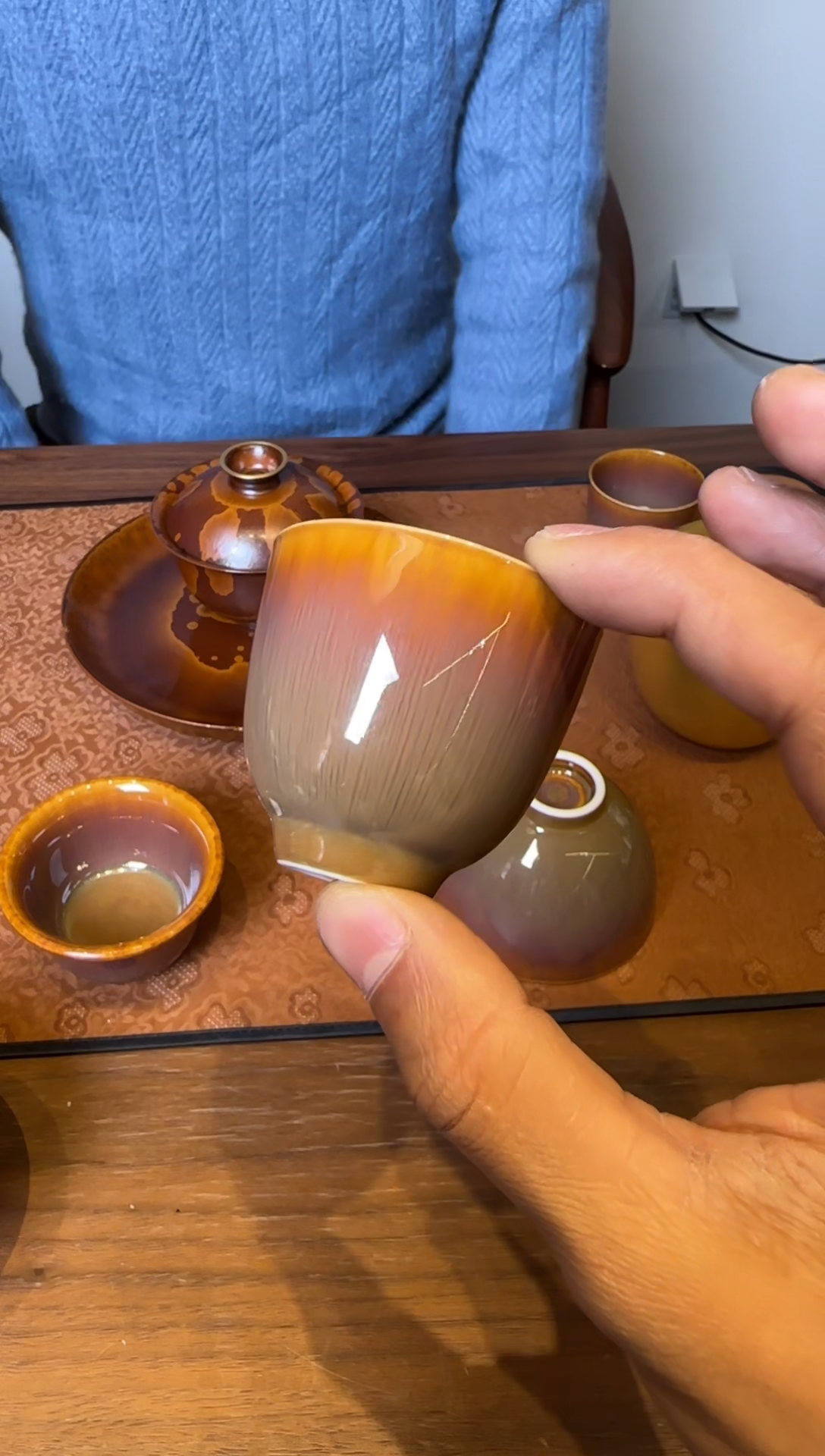吴*子荣器 紫毫 闻香杯