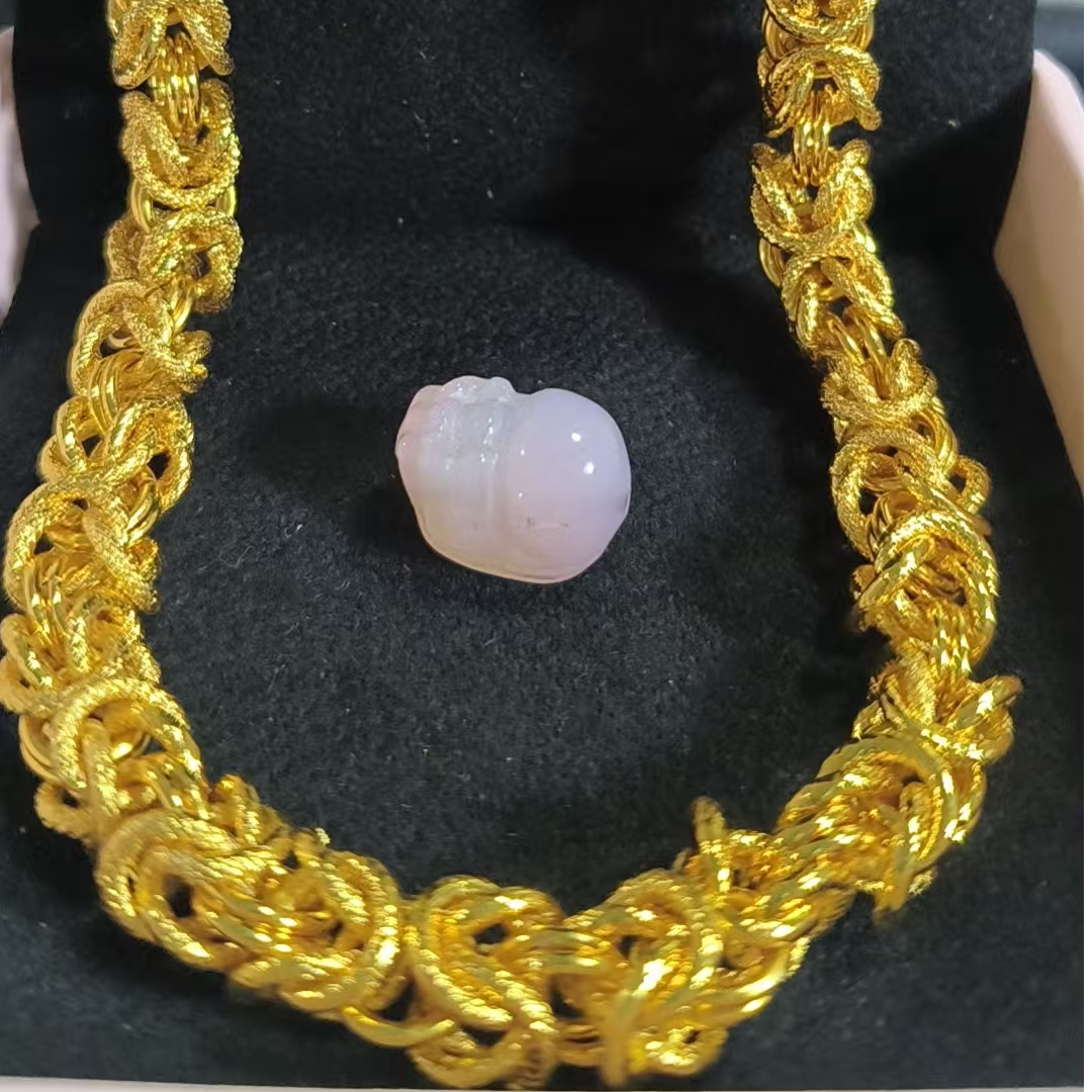 S034玛瑙-精工龙骨男士项链【多样性发一】