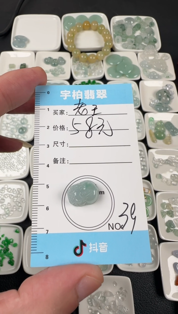 未镶嵌定制翡翠老****）天然A货翡翠+貔貅039