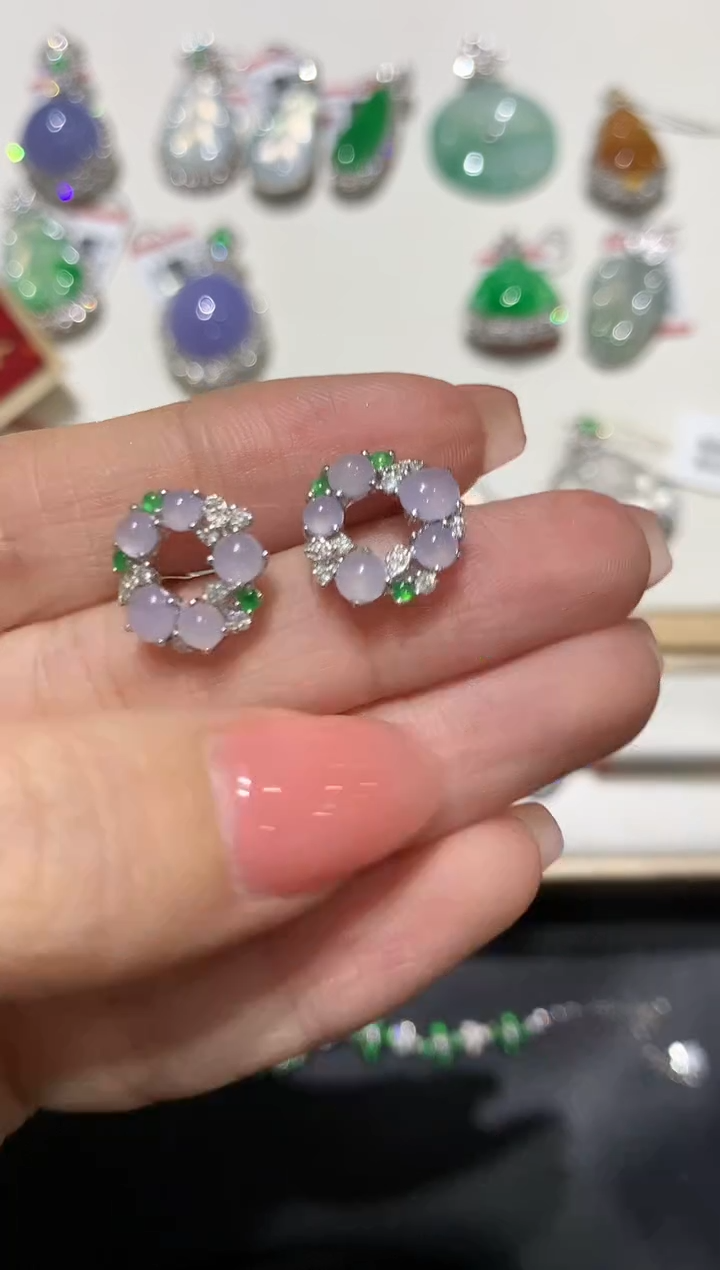 【闪购商品】翡翠吊坠(不含链)18K金镶嵌团购4