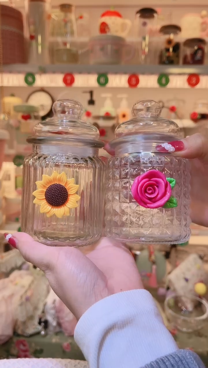 花朵密封罐22个——手工制作品质好！