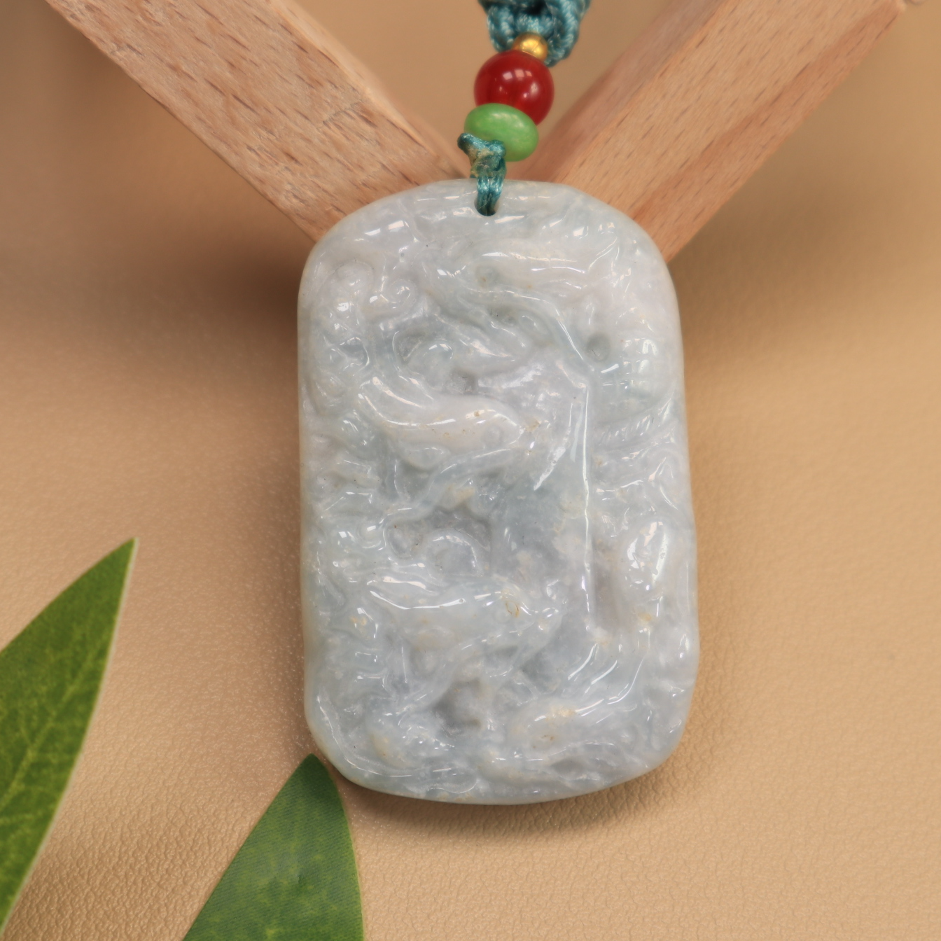 天然A货翡翠精美巧雕龙牌（多样性发货）