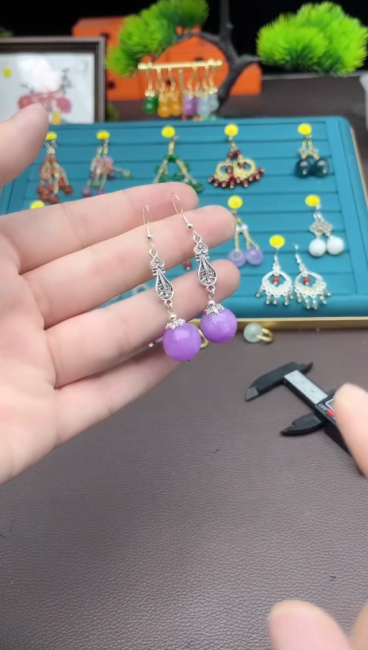 【闪购商品】玛瑙/玉髓耳钉银S925镶嵌708000