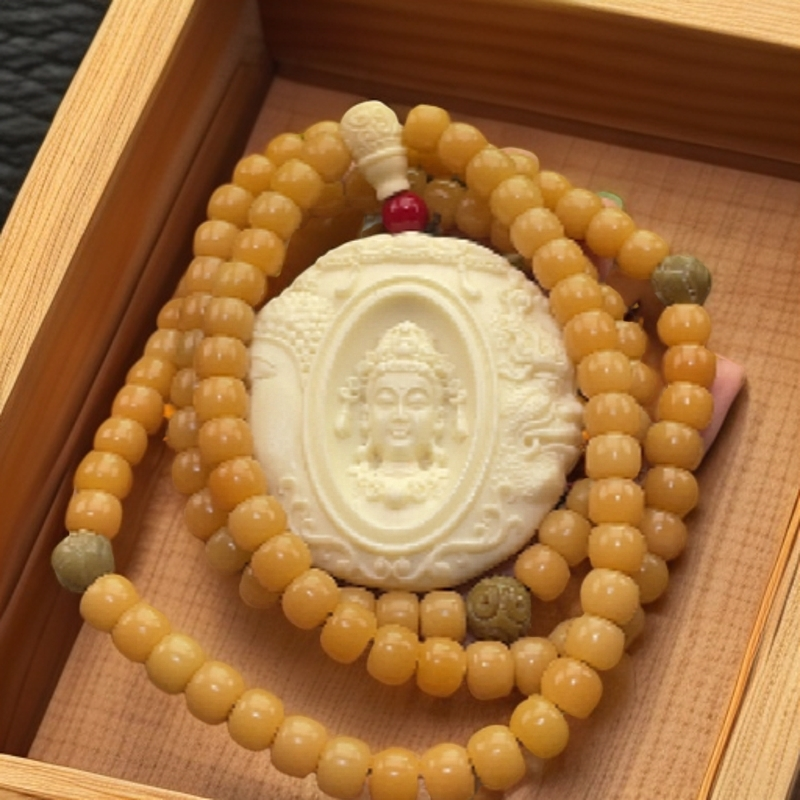 风化菩提脖+象牙果一念【617】