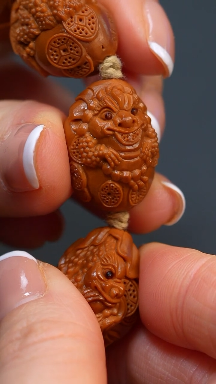 【闪购商品】橄榄核手串手工金蟾