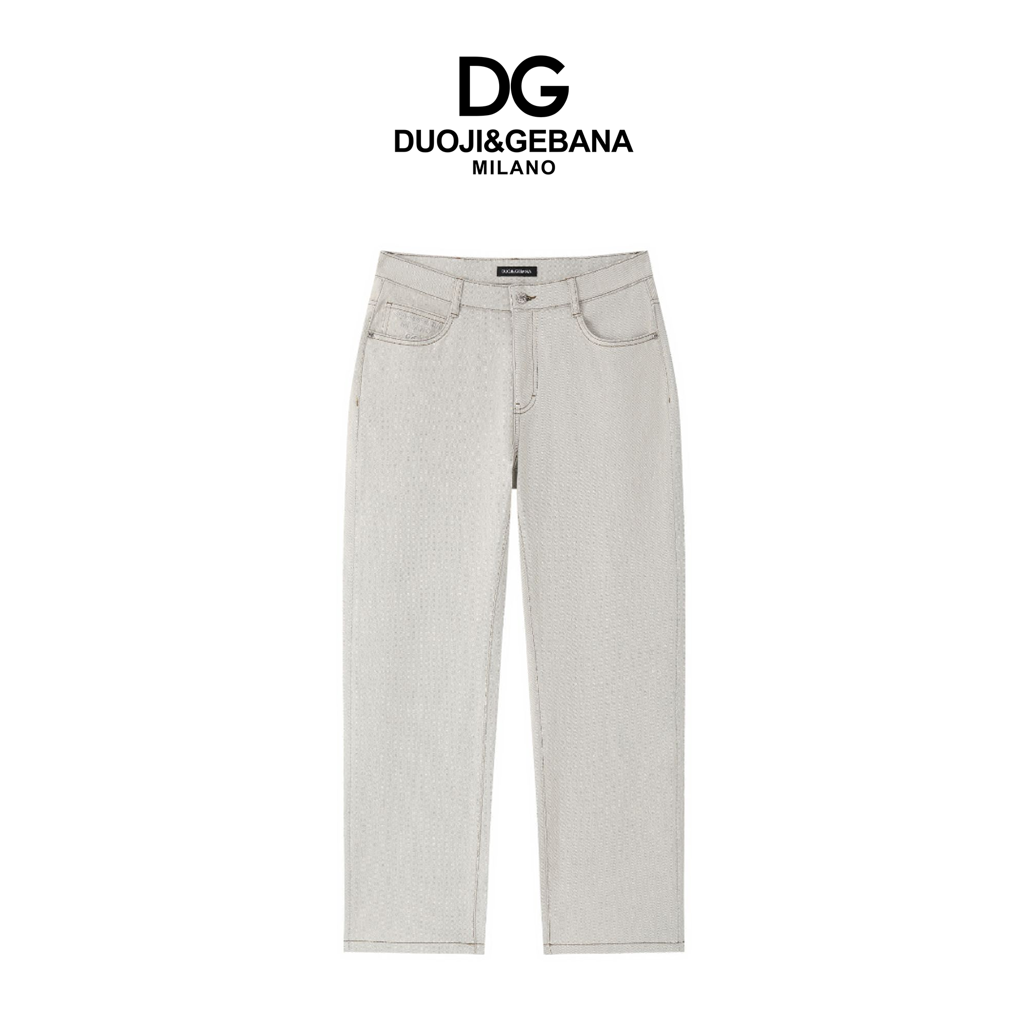 DG直筒休闲潮流牛仔裤水洗牛仔裤-DG09K015