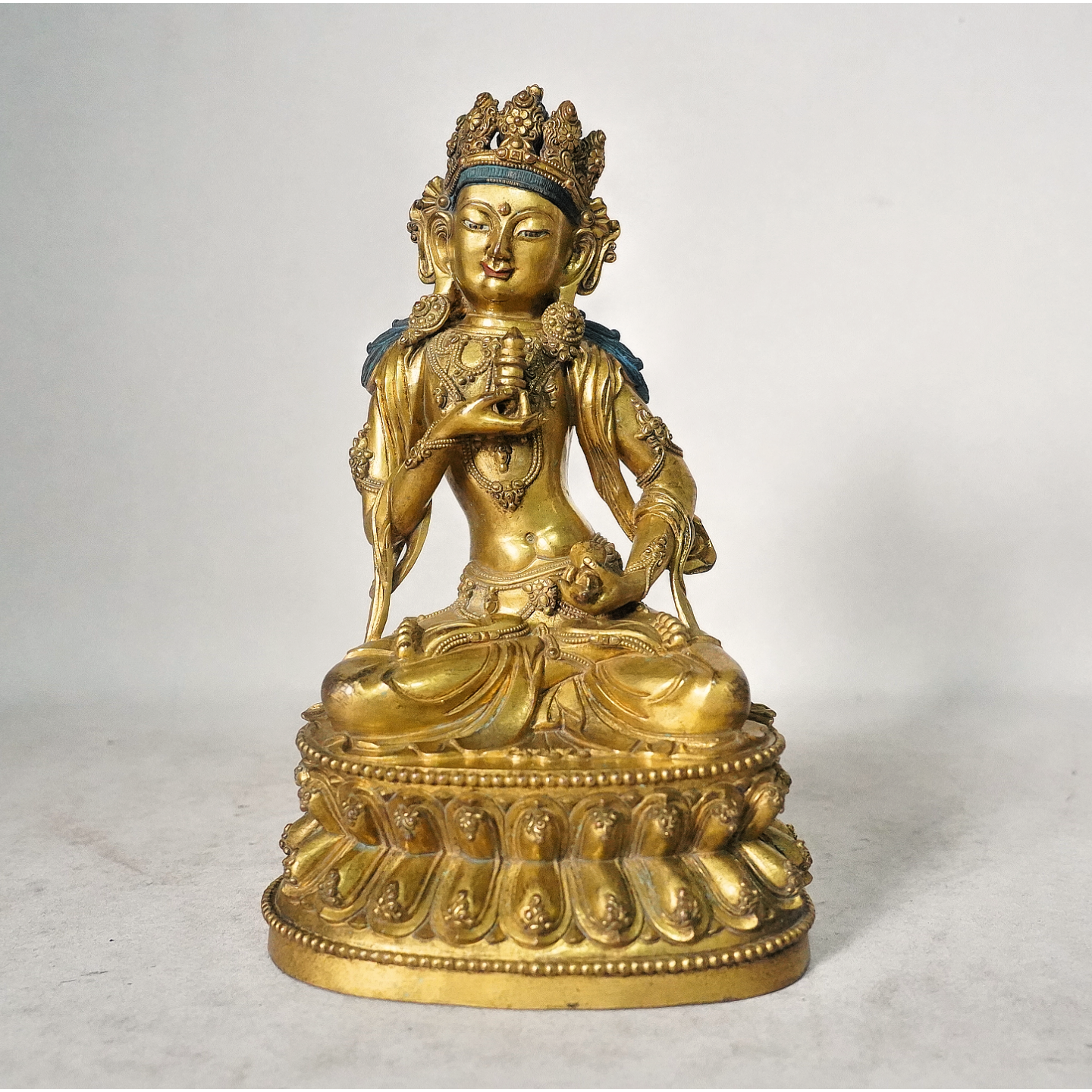 文华开物第224期拍品 12 明代 铜鎏金金刚萨埵像