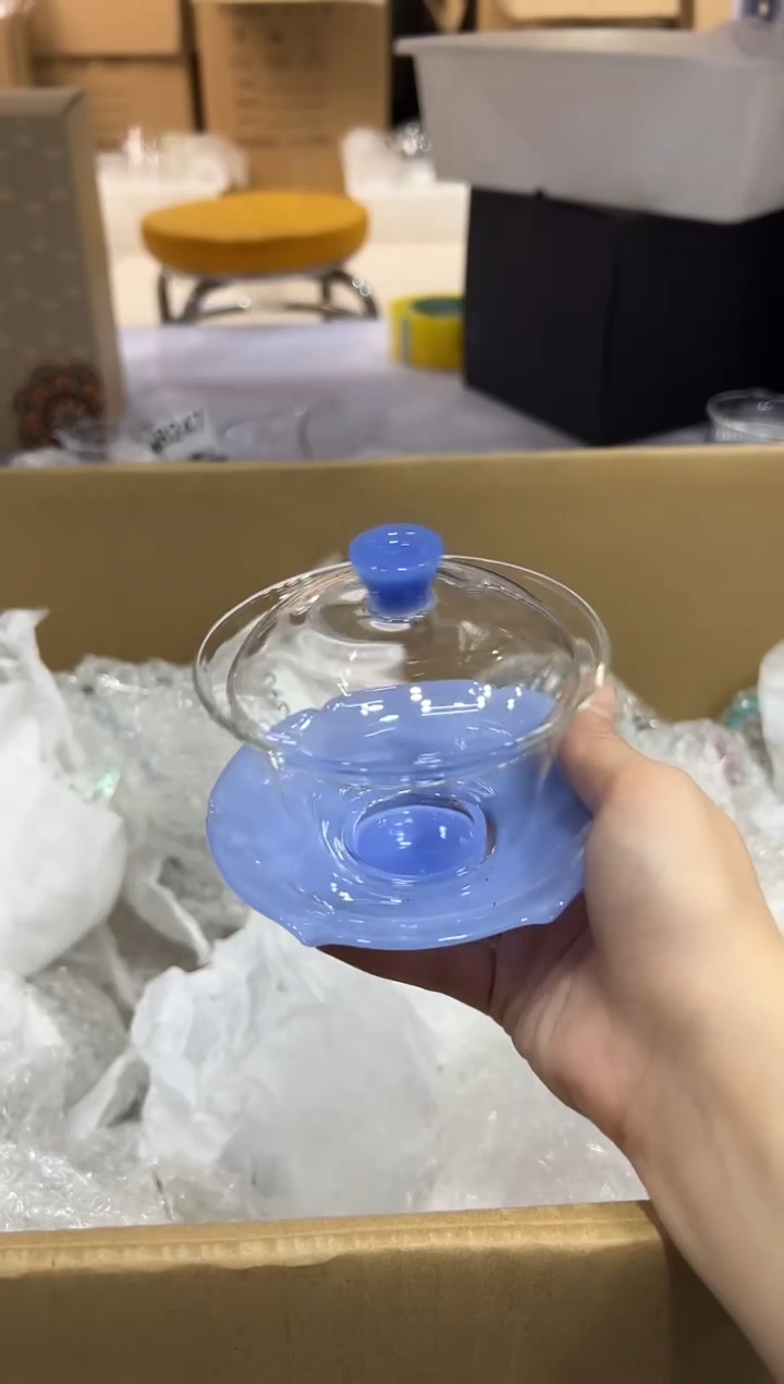 蓝玉盖碗简易包装