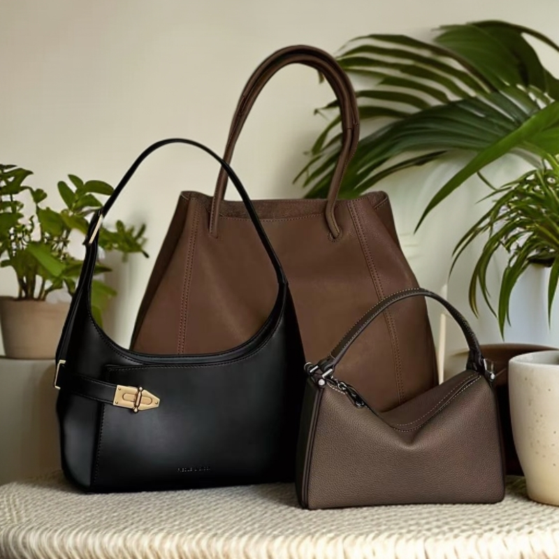 ~6时尚百搭轻奢水桶包肩包斜挎包腋下包设计师女士包