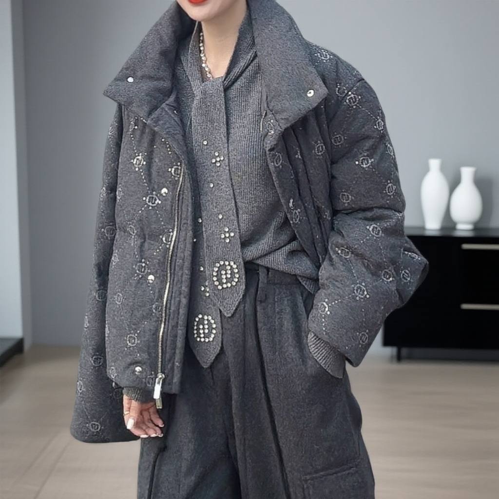 【SFF严选】DEGAIA 25冬短款老钱风羽绒服30113