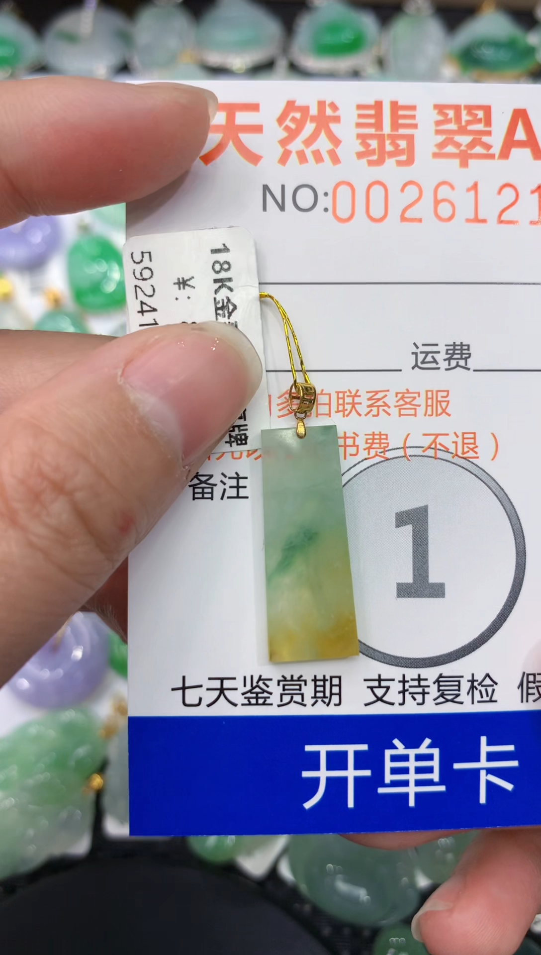 【闪购商品】翡翠颈饰18K金镶嵌111111111
