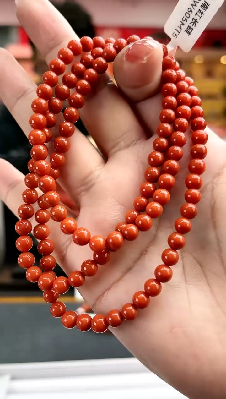 【闪购商品】南红玛瑙卡5南红瓦西长链未镶嵌一件7