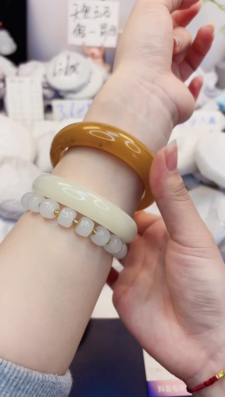 【闪购商品】石英质玉手镯未镶嵌429-财气镯-圈口59