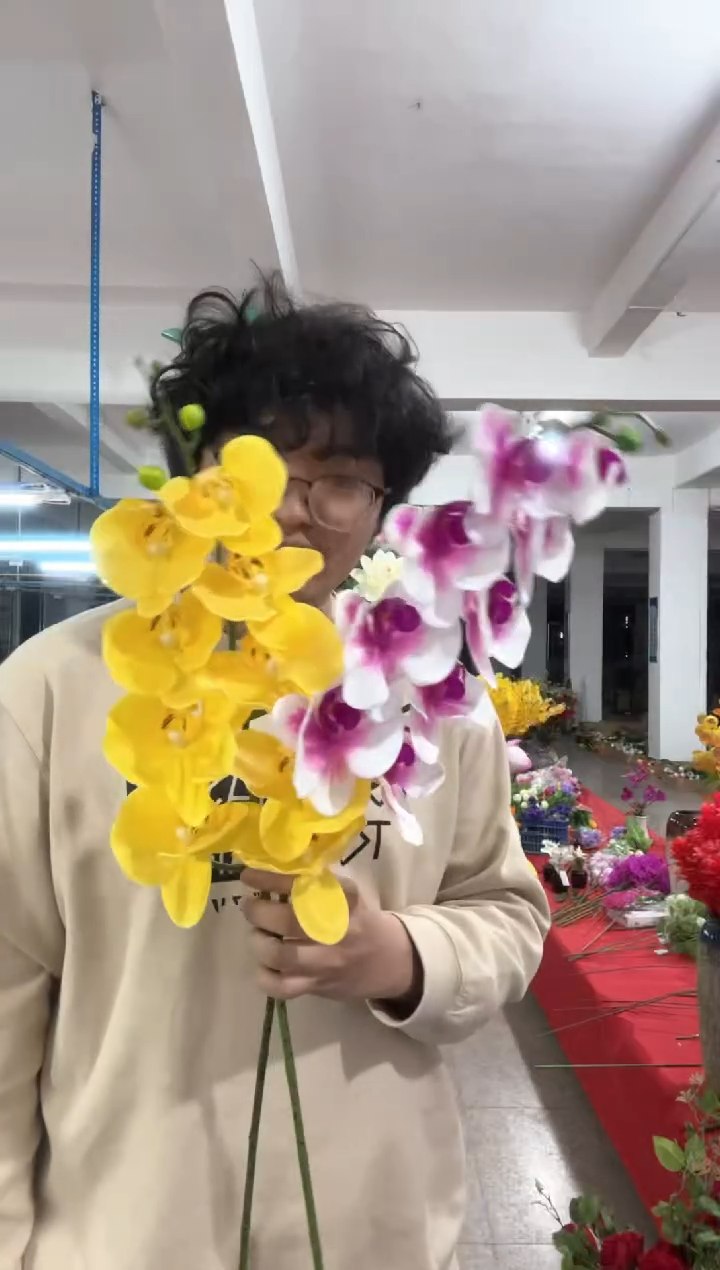 【闪购商品】仿真绿植九头蝴蝶兰2束