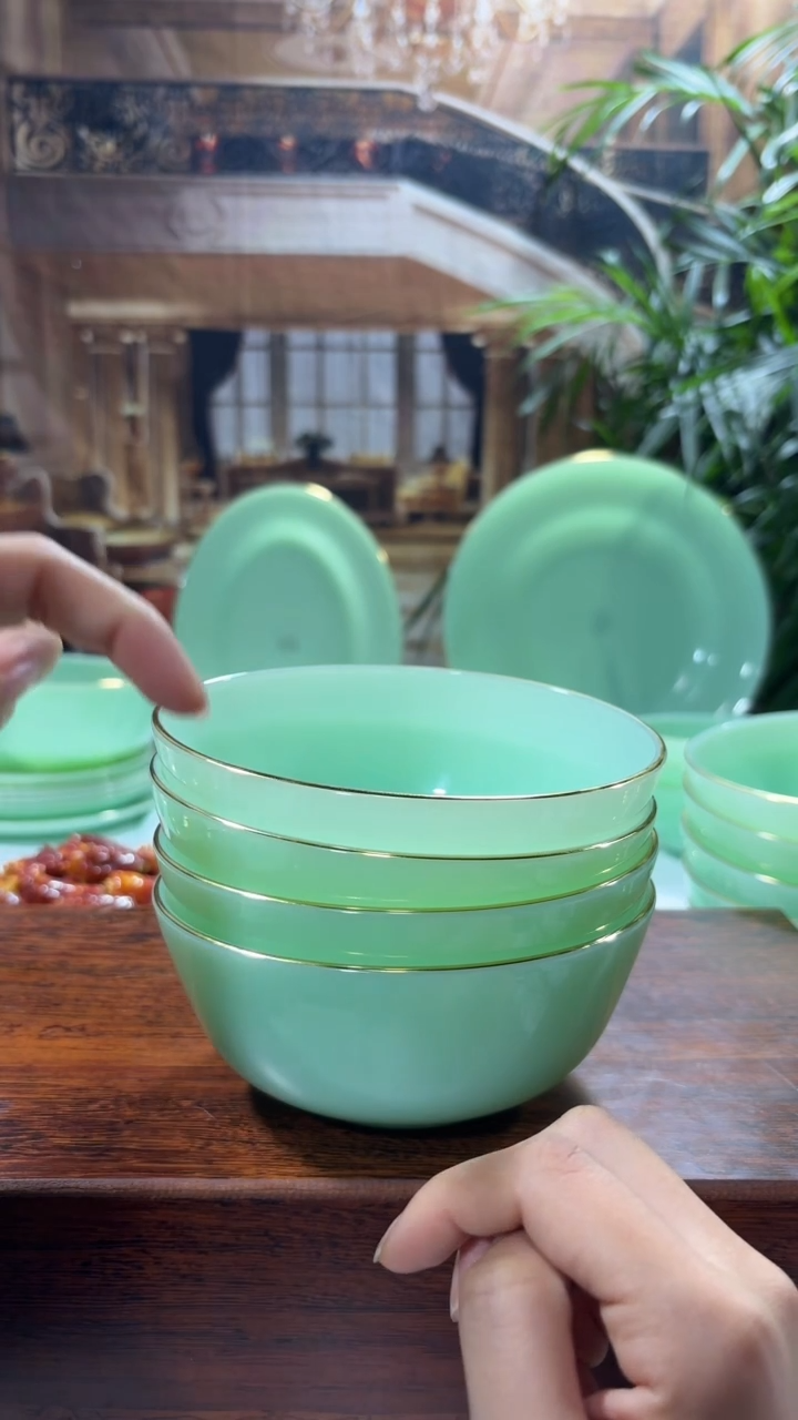 【闪购商品】...5.5英寸玉瓷碗4个口径13.8厘米