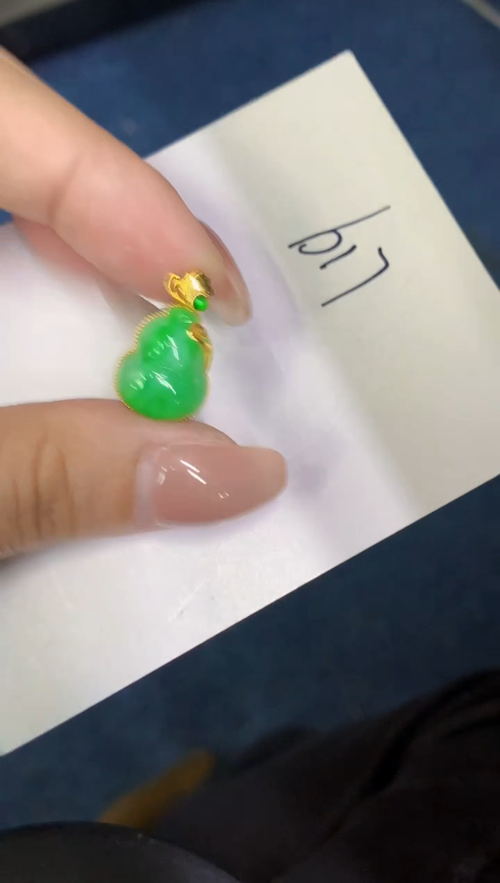 【闪购商品】翡翠18K金镶嵌颈饰0000000000