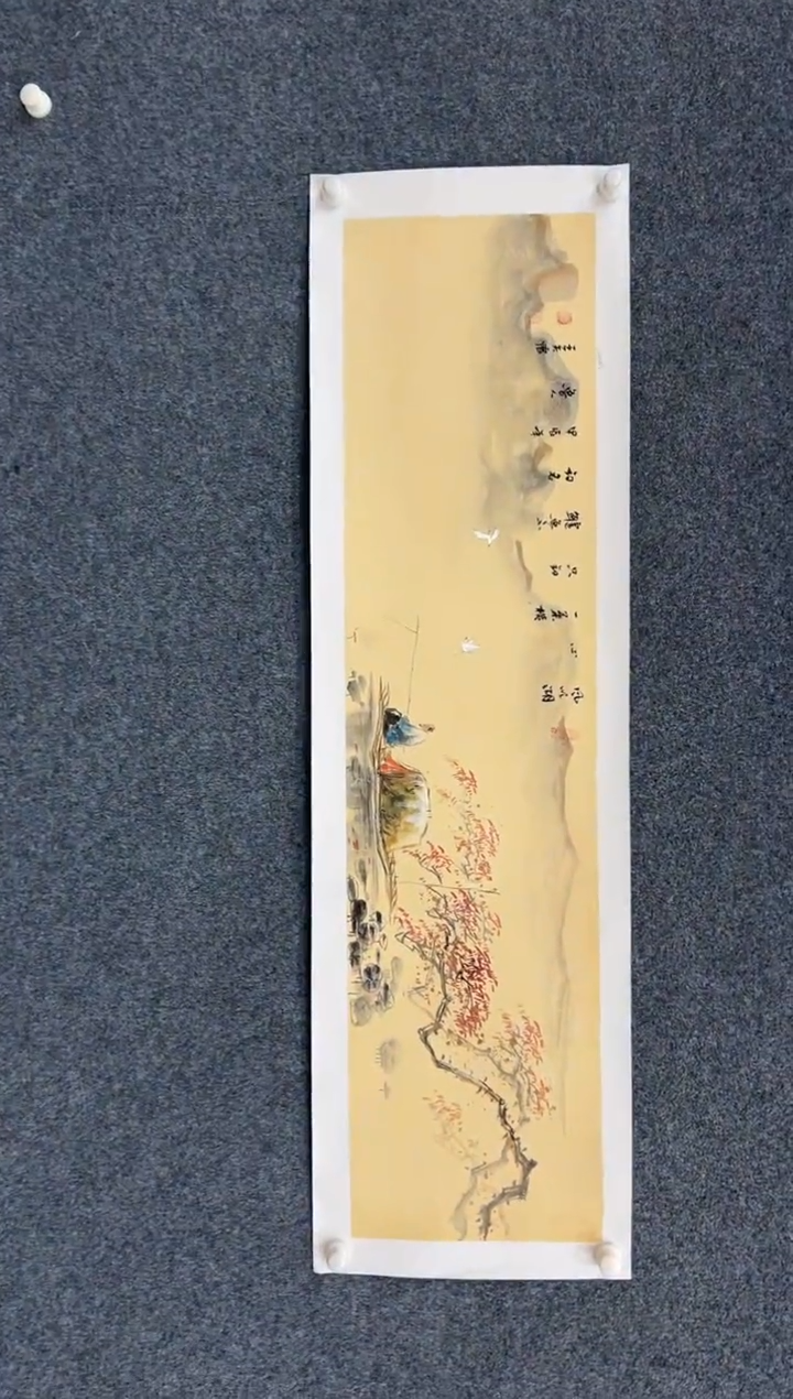 【闪购商品】国画2.14-王夫怀-四尺对开山水-054