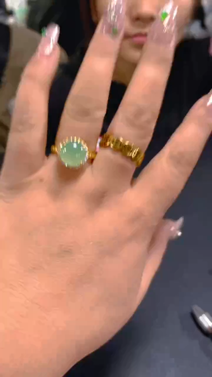 【闪购商品】翡翠戒指银S925镶嵌0615774420