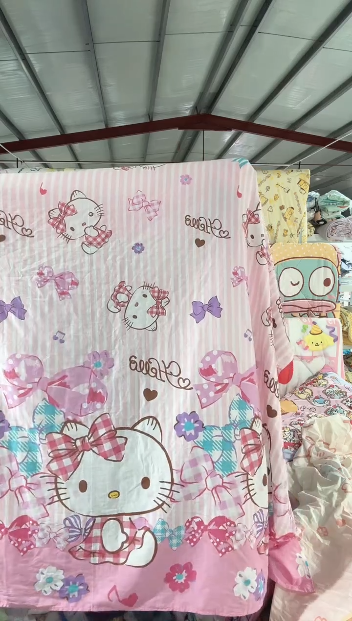 预售    条纹kt   150*200床笠200*230被套加一对枕套