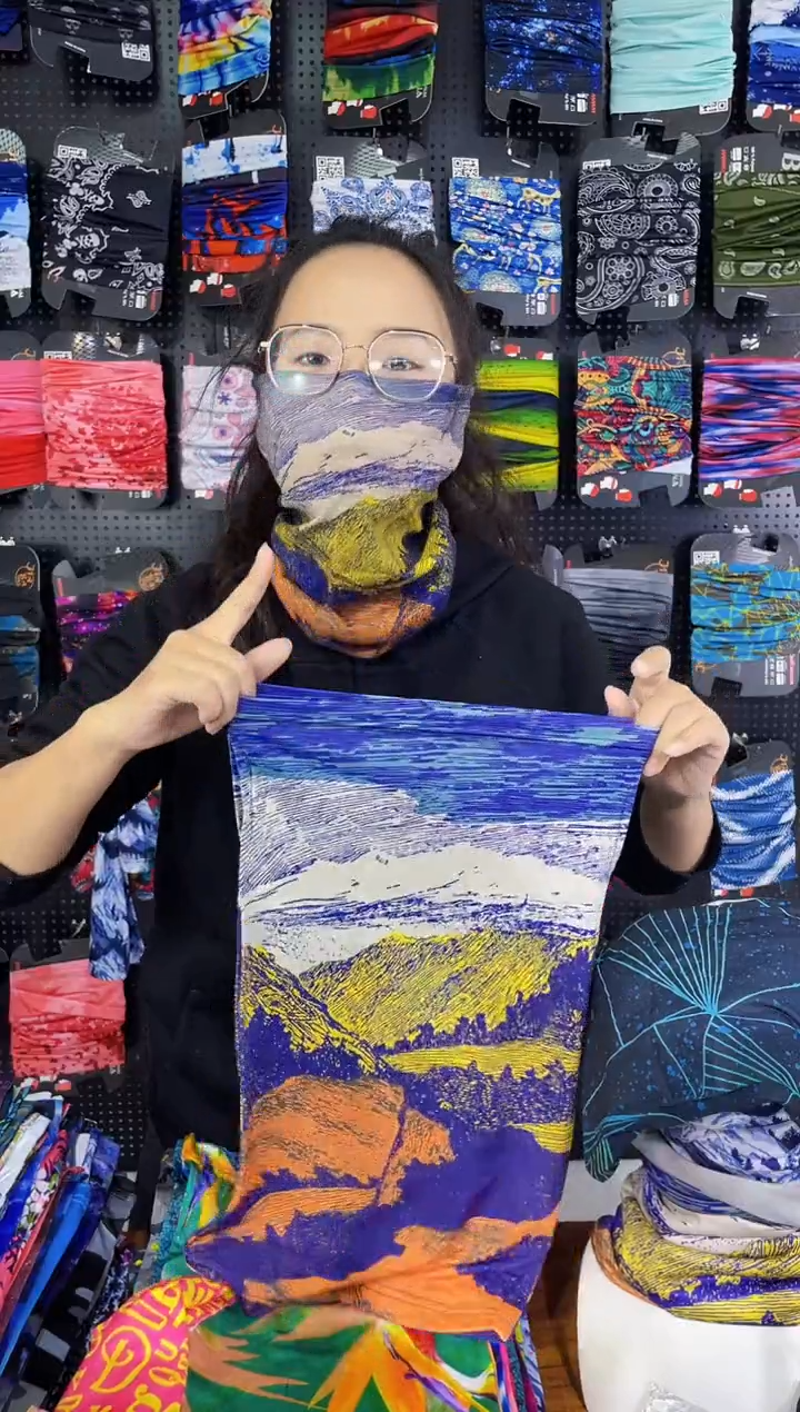 涤纶圈*云霭雪巅面罩