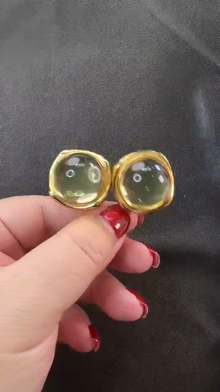 未镶嵌琥珀耳饰耳环