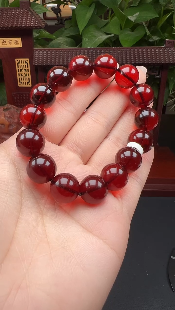 手串血珀未镶嵌手串m053