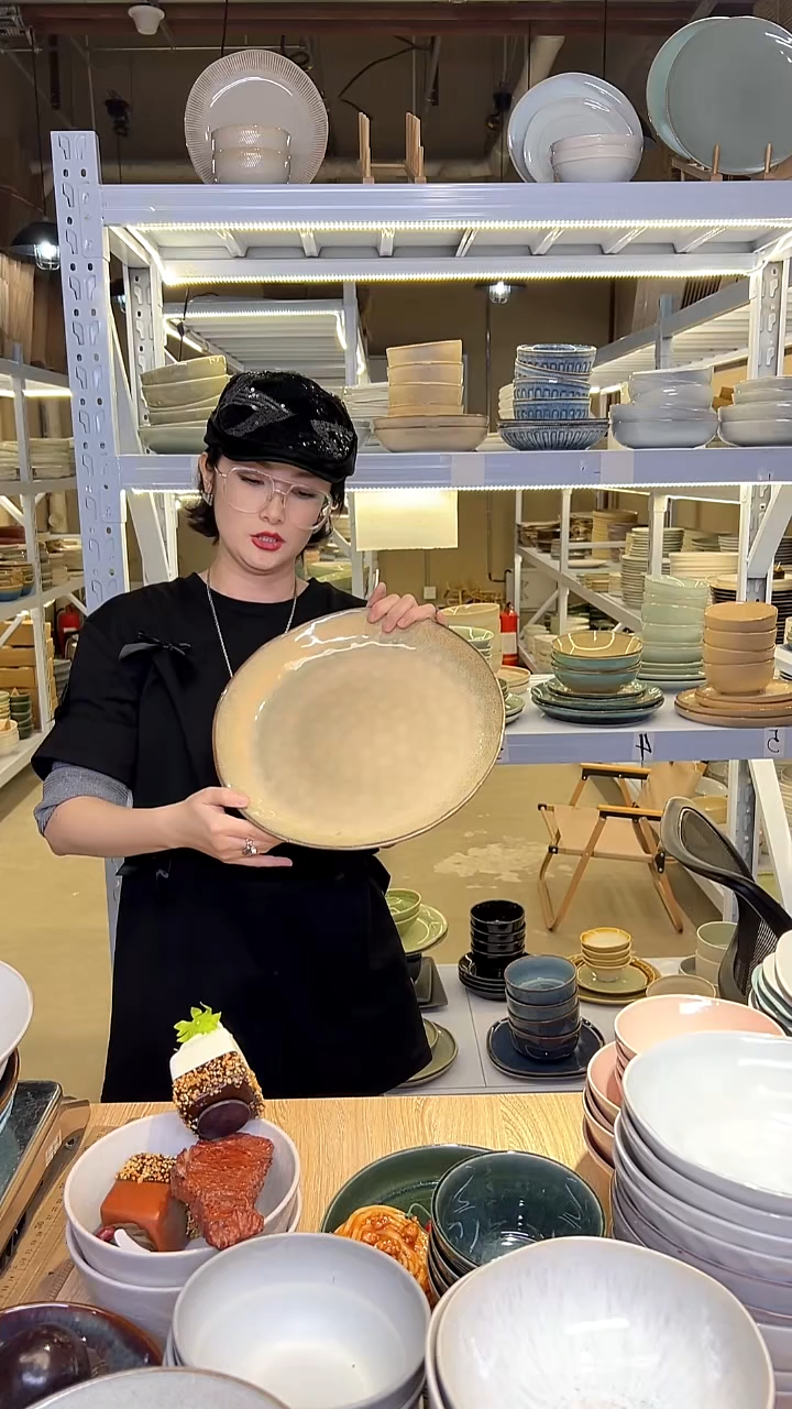 瓷139外贸尾货高温釉下彩陶瓷餐具默认微瑕