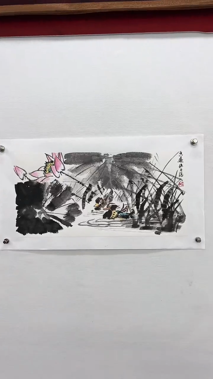 【闪购商品】书法徐庐陵-二平尺国画作品荷花