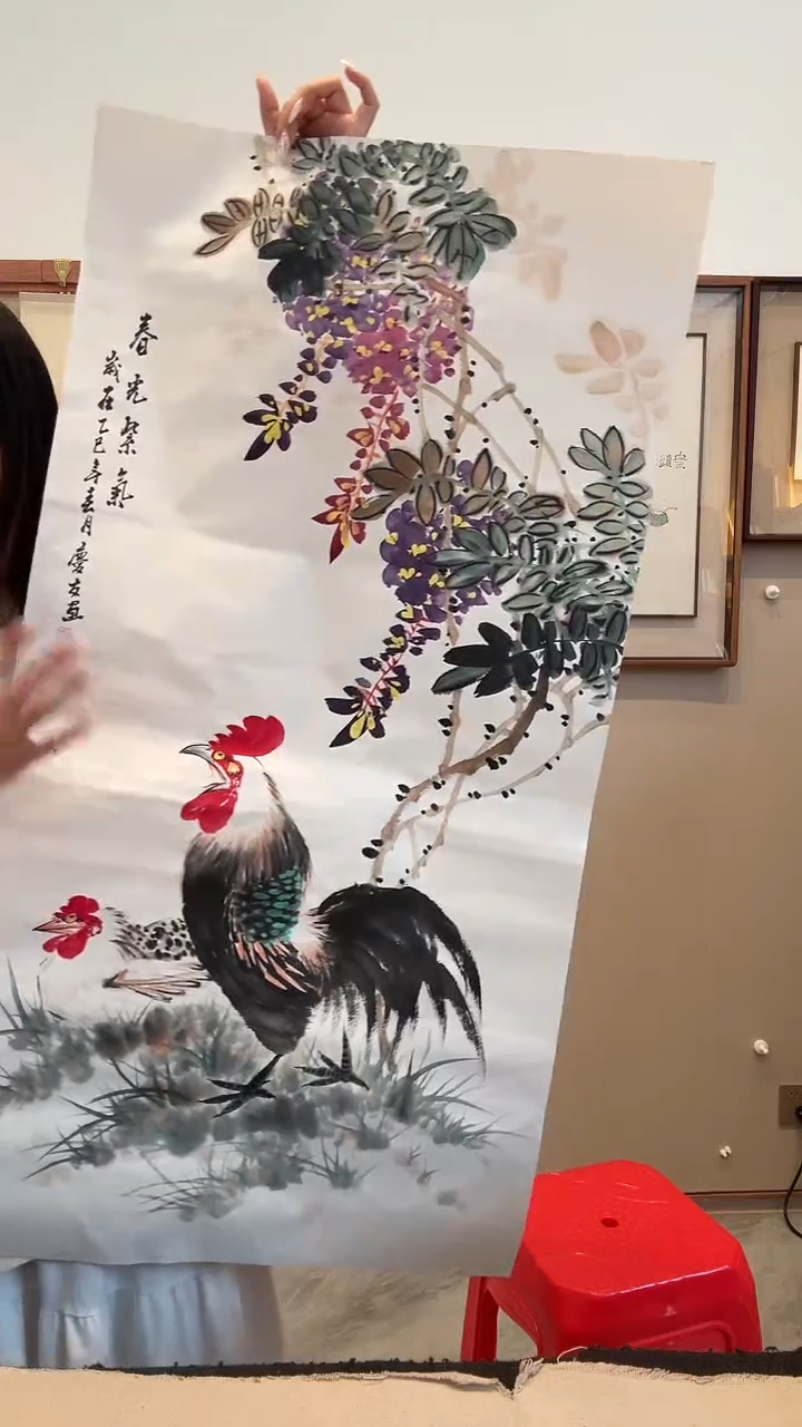 国画j李老师国画作品一件