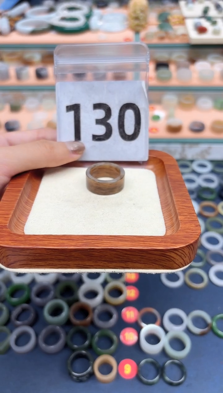 和田玉未镶嵌戒指17号