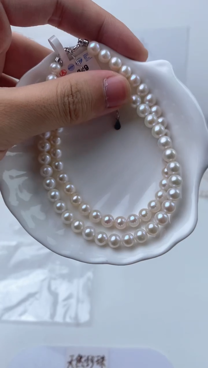 淡水珍珠银S925镶嵌颈饰224680 11