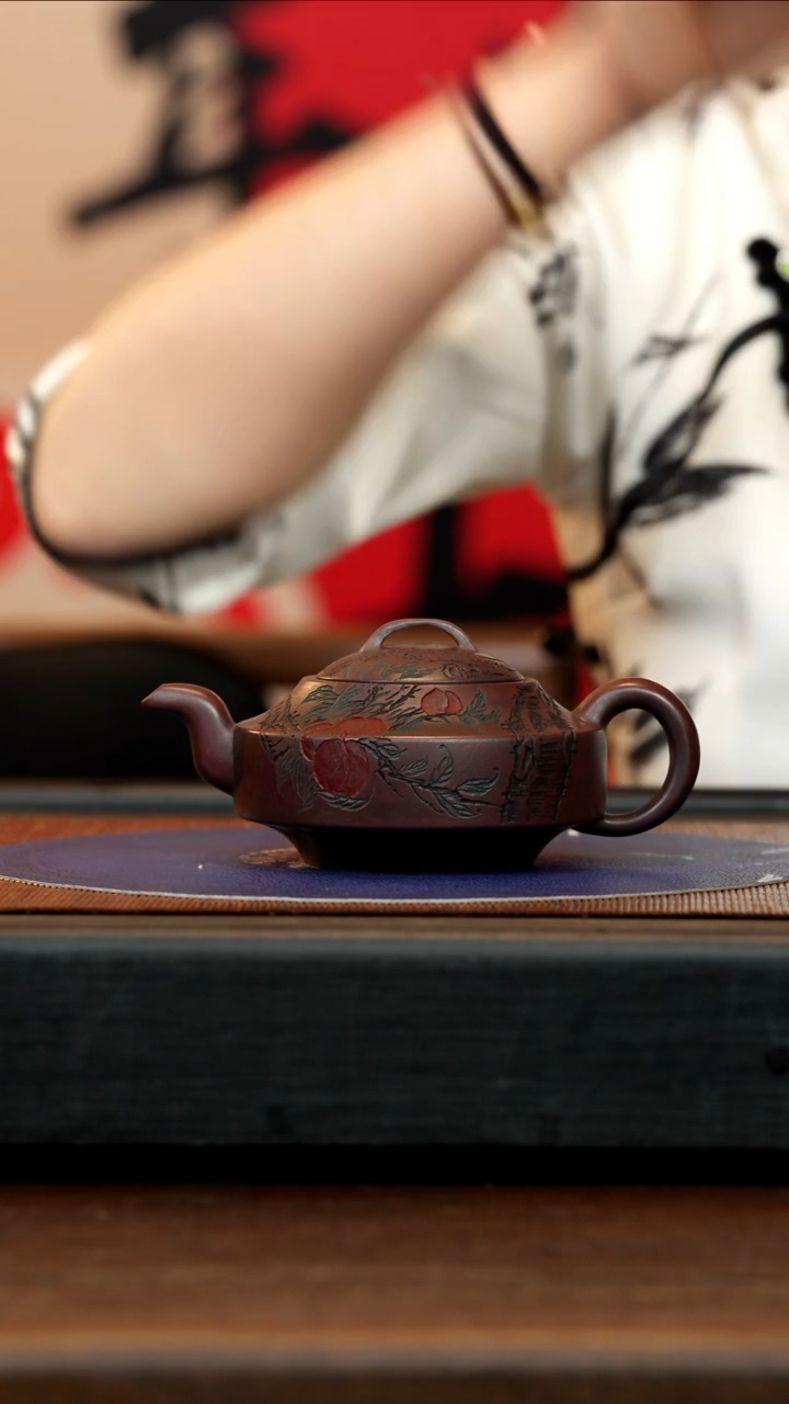 【闪购商品】紫砂茶壶ZLH 乌泥 汉君 280cc