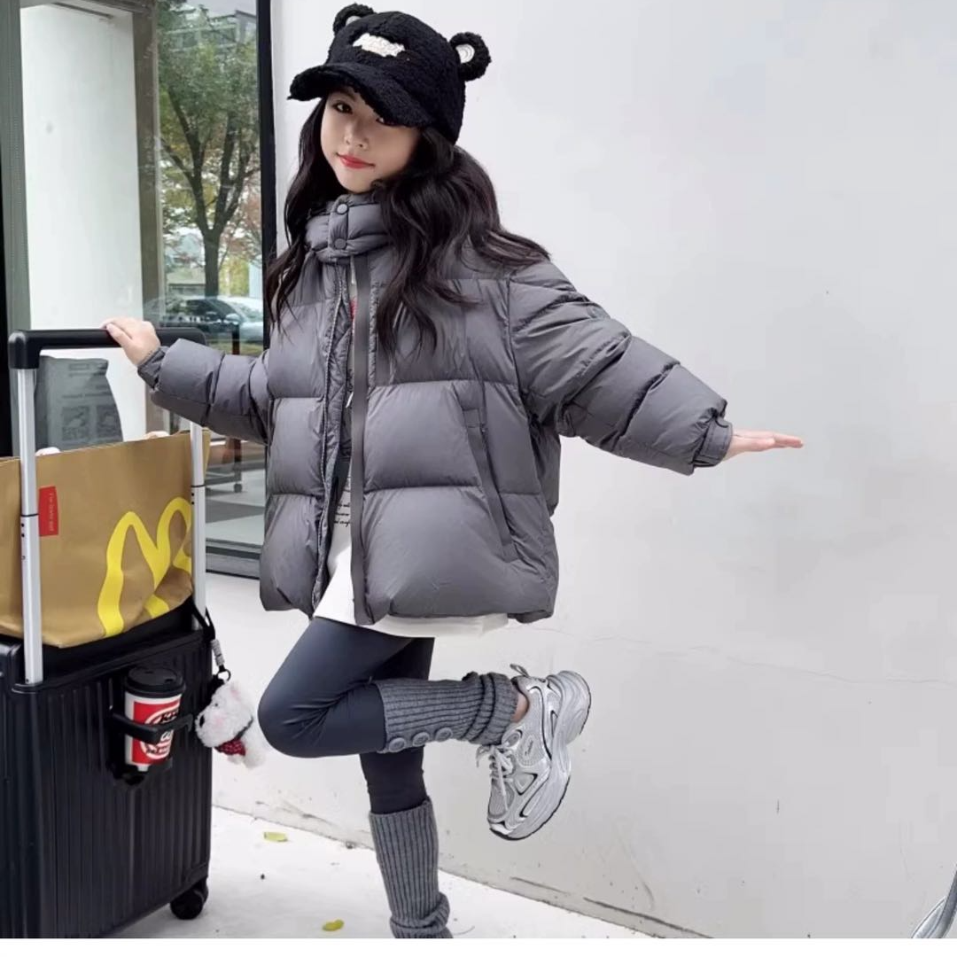 [RAINBOW]儿童冬季新款儿童袖标泡芙羽绒服8912