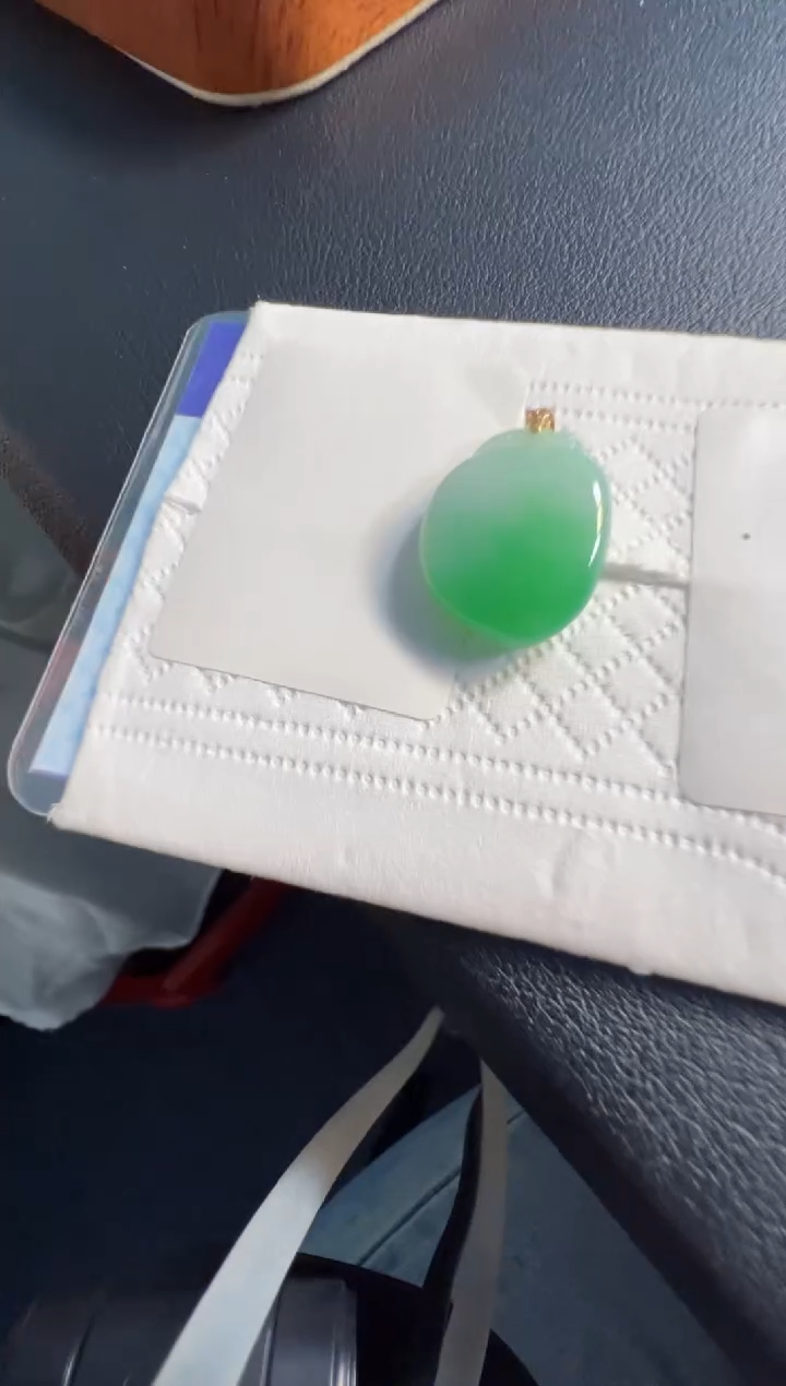 翡翠18K金镶嵌吊坠(不含链)268