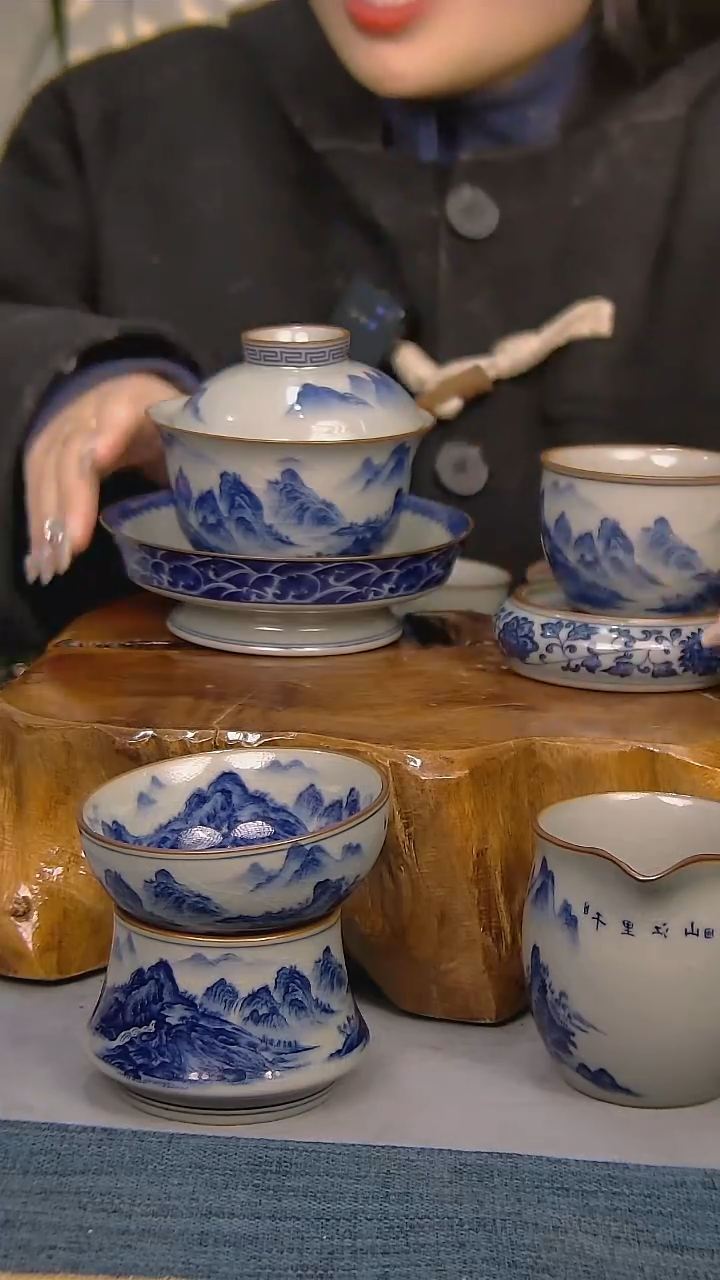 【闪购商品】5件套陶瓷茶具家用简装系列 